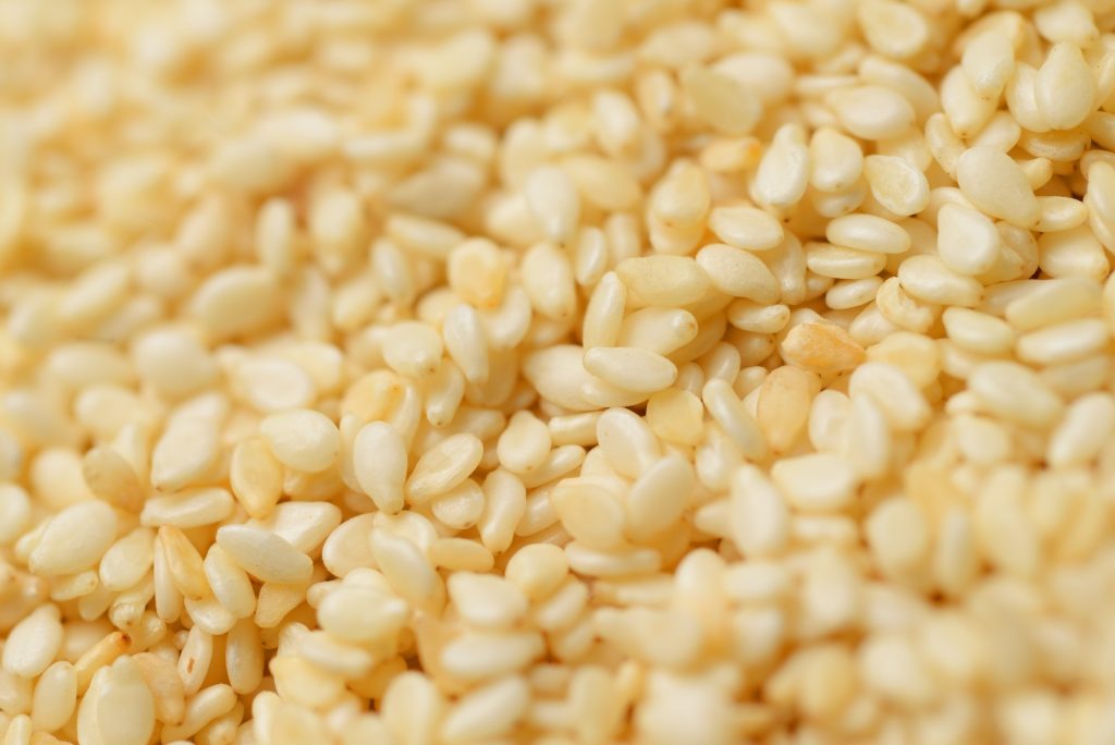 Sesame seeds background